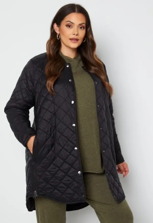 Only Carmakoma Bella Quilted Coat Black 46/48 (M)