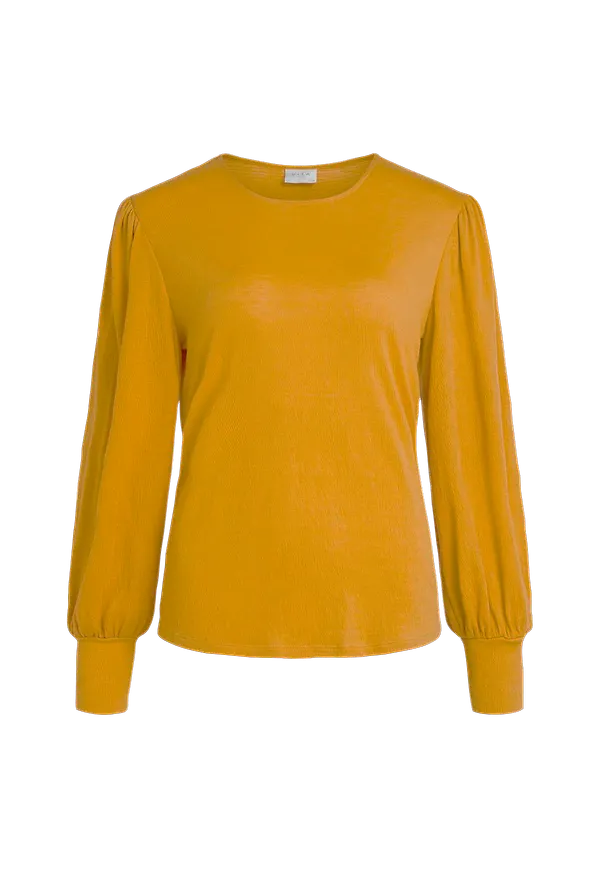 Vila - Topp viSuvia L/S Top - Gul
