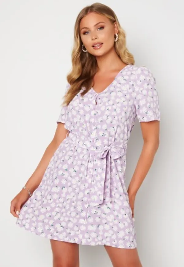 ONLY Dina S/S Short Dress Orchid Bloom AOP Dai M