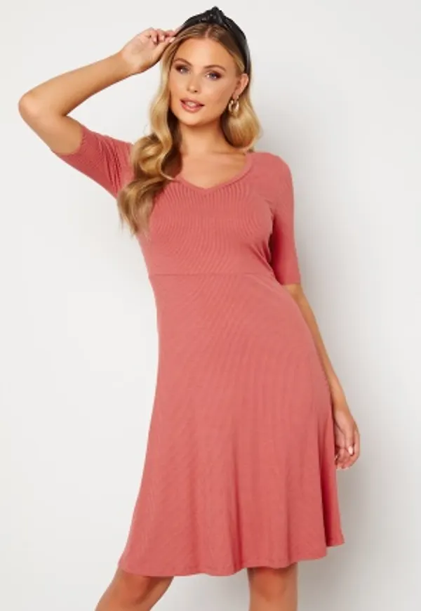 Happy Holly Lindsey dress Dark dusty pink 40/42