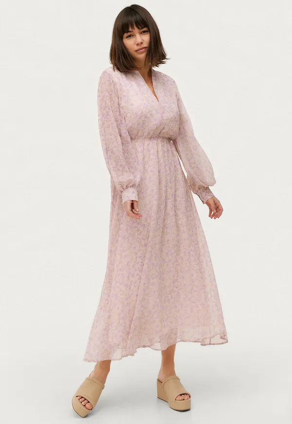 Selected FEMME - Maxiklänning slfJeanie-Vienna LS Midi Dress - Lila