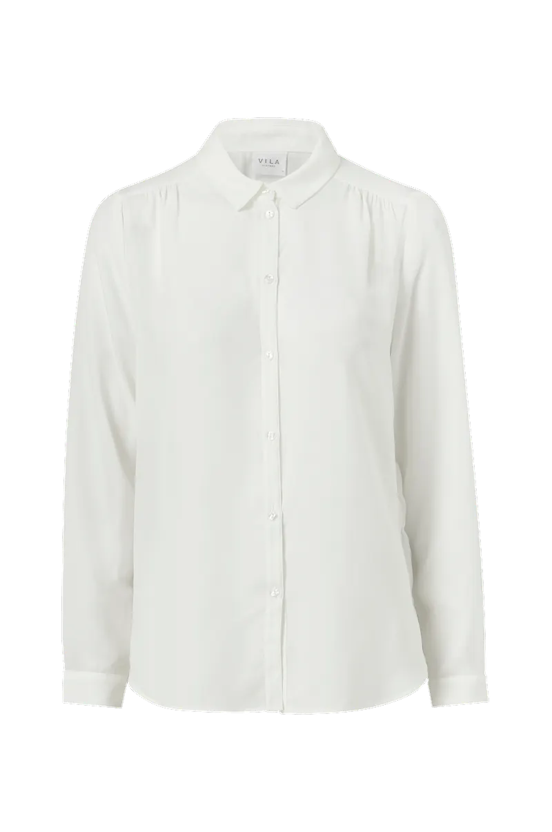 Vila - Skjorta viLucy L/S Button Shirt - Vit