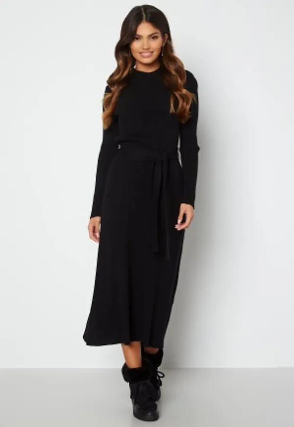 Happy Holly Brooklyn midi knitted dress Black 52/54