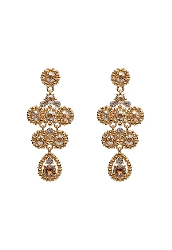 LILY AND ROSE Petite Kate Earrings Champagne One size