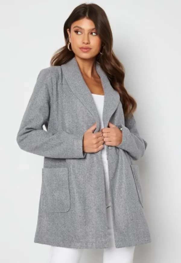 BUBBLEROOM Peyton Short Coat Grey melange 38