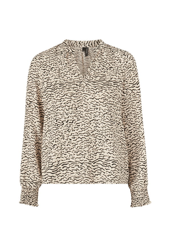 Vero Moda - Blus vmTessa L/S V-neck Smock Top - Rosa