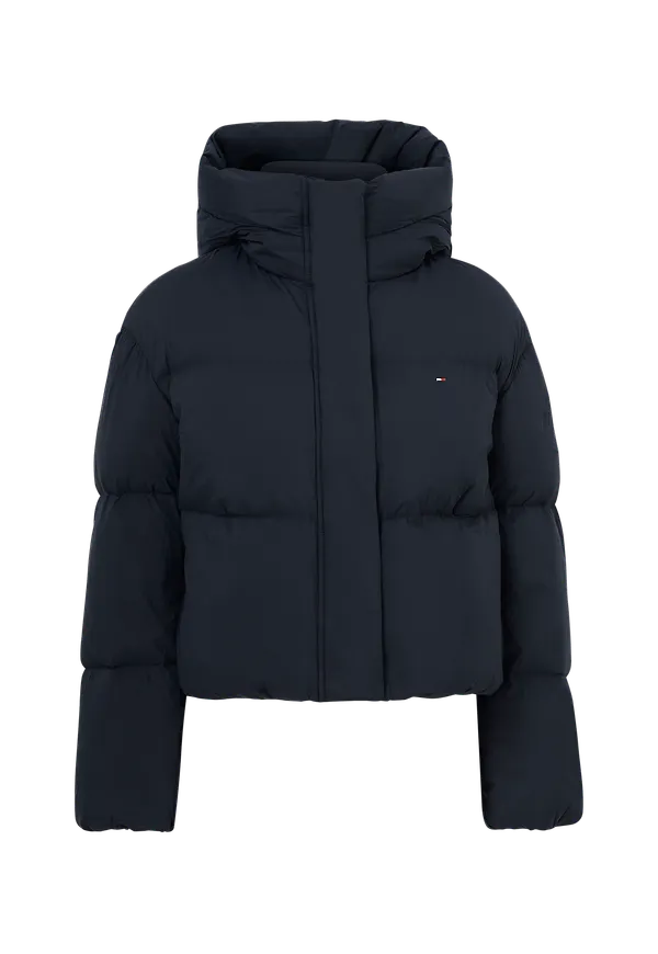 Tommy Hilfiger - Dunjacka Nylon Down Puffer Jacket - Blå