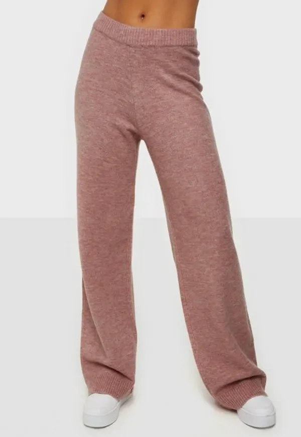 Pieces Pccindy Hw Knit Pants Bc Byxor Misty Rose