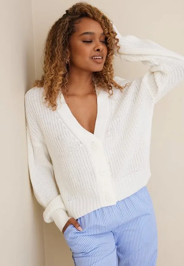 Jacqueline de Yong Jdynola Justy L/S Cardigan Knt Cardigans Cloud Dancer
