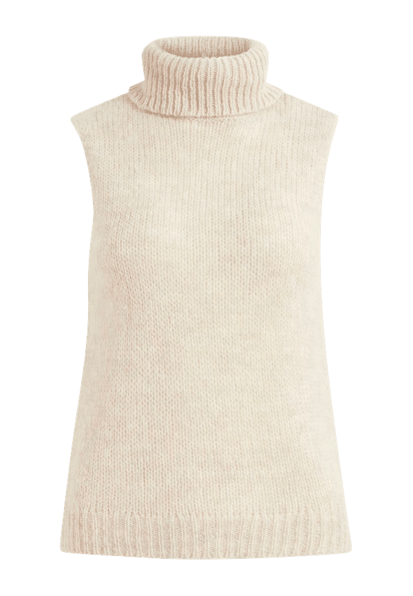 Object - VÃ¤st objPeyton S/L Knit Waistcoat 112 - Natur