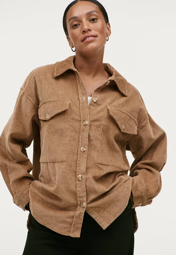 Ellos - Skjortjacka Miley Cord - Beige