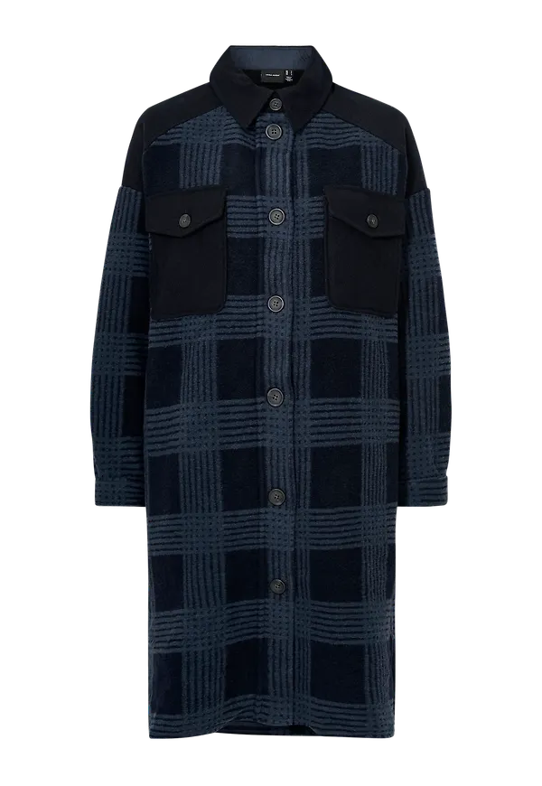 Vero Moda - Skjortjacka vmChrissie Constrast Check Shirt - Blå