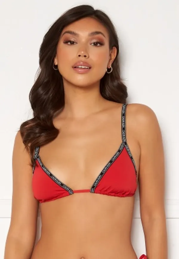 Calvin Klein Triangle Bikini Top XMK Rustic Red XS