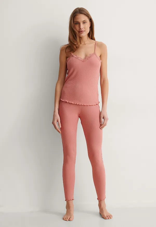 NA-KD Lingerie Tights - Pink