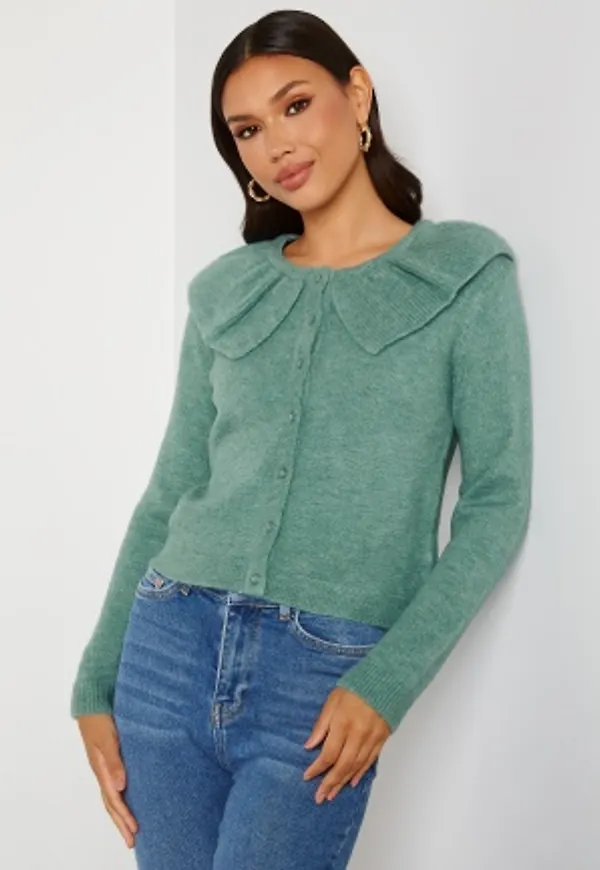 JDY Camille Collar Cardigan Bristol Blue L