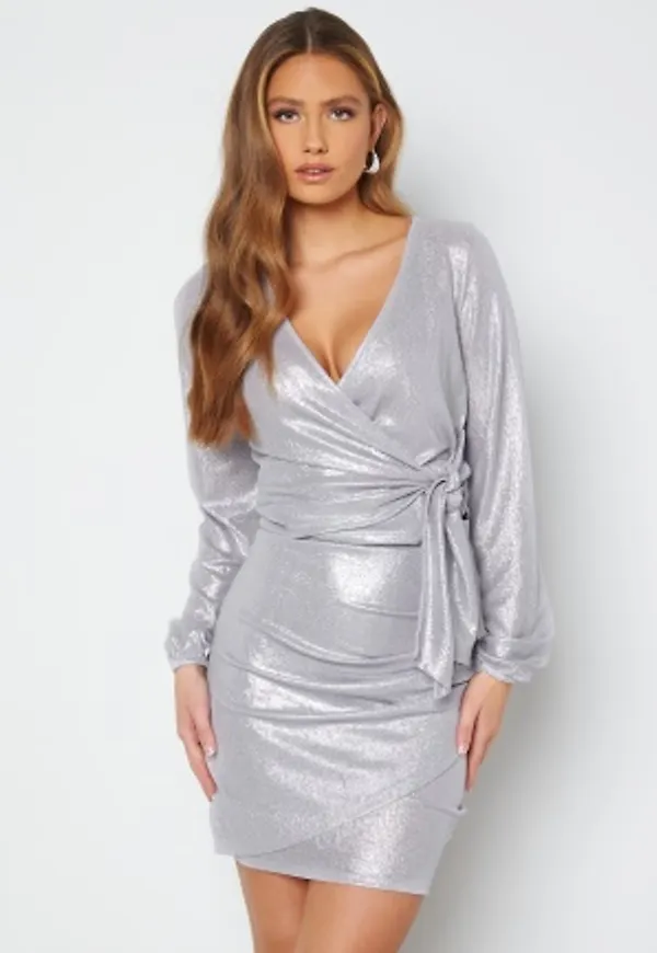 BUBBLEROOM Leighton sparkling set Light lilac / Silver XL