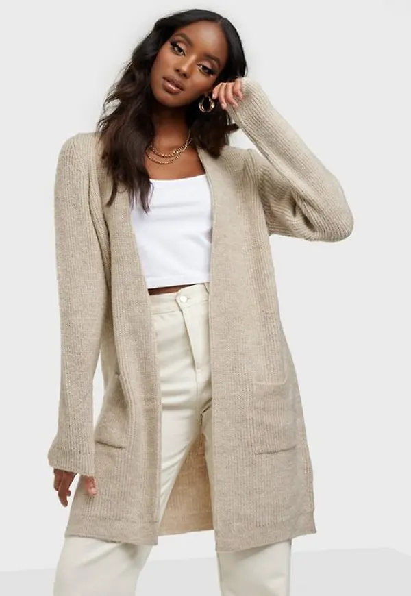 Only Onljade L/S Cardigan Knt Noos Cardigans Whitecap Gray W Melange