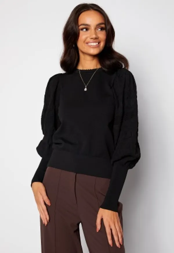 ONLY Melita L/S O-Neck Pullover Black XS