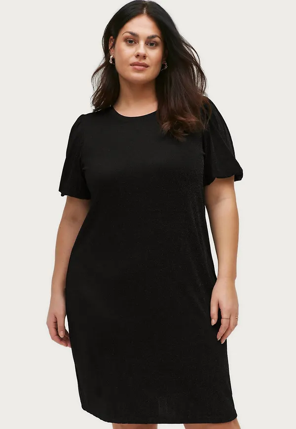Zizzi - Klänning mDania 1/2 Abk Dress - Svart