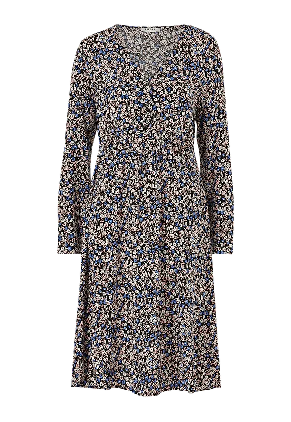 pieces - Klänning pcNoemi LS Midi Dress - Svart
