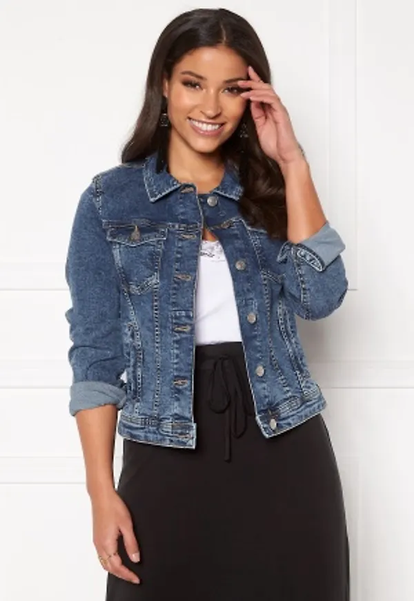 ONLY Tia Life DNM Jacket Medium Blue Denim 38