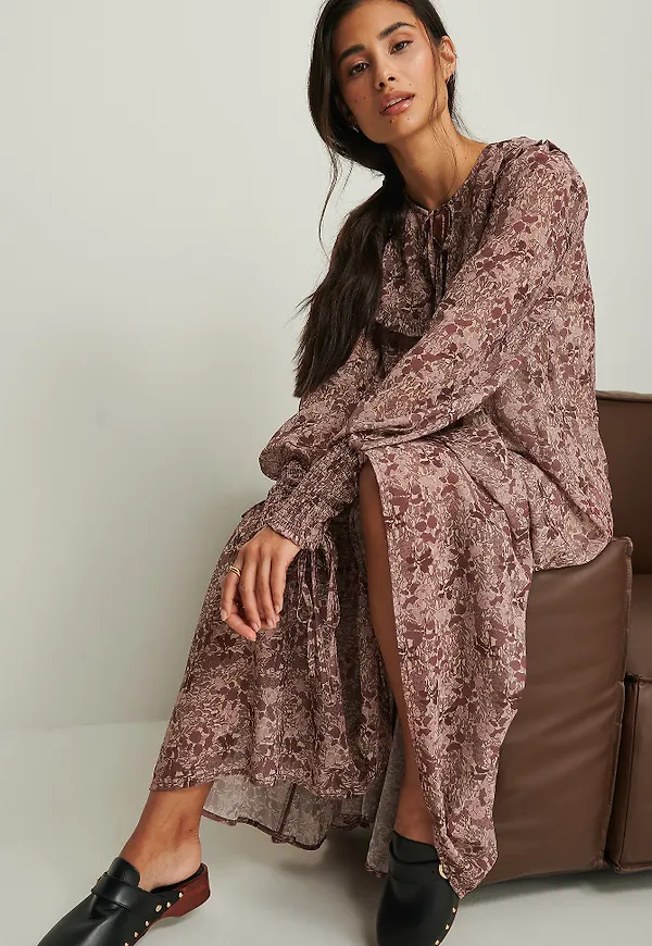 NA-KD Boho Skir maxiklänning - Multicolor
