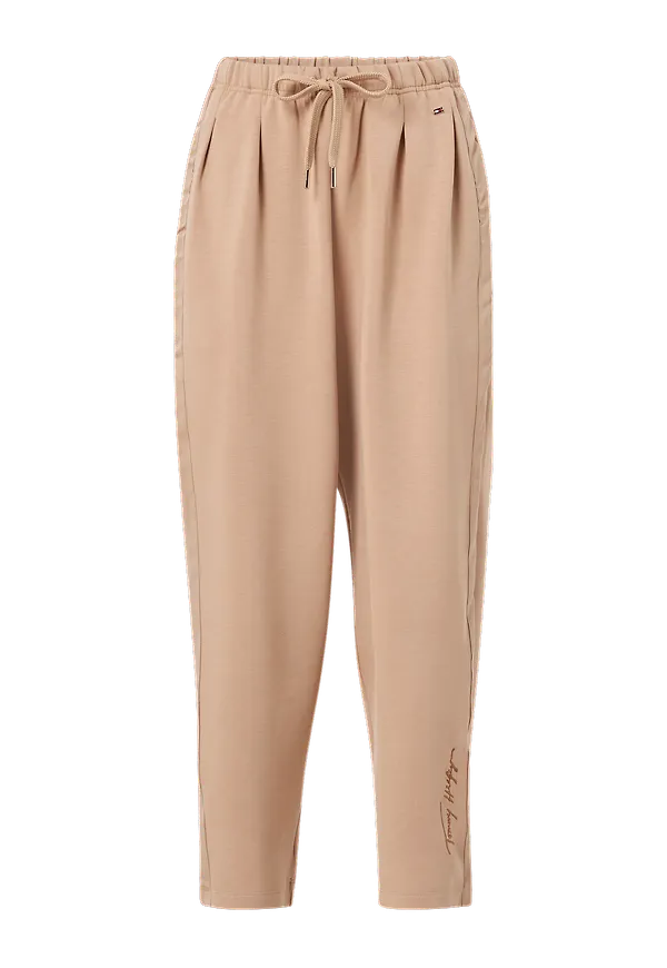 Tommy Hilfiger - Sweatbyxa Relaxed Grossgrain Long Pant - Beige