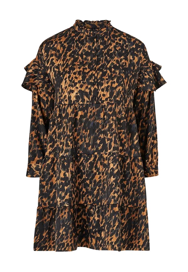 Vero Moda - Klänning vmGillea 7/8 Short Dress - Brun