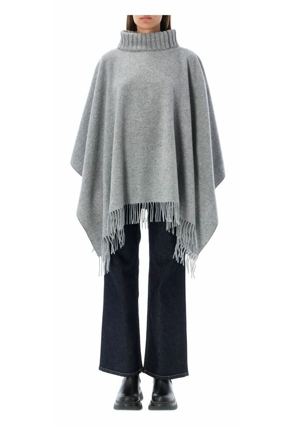Fabiana Filippi - Capes och Ponchos - Grå - Dam - Storlek: ONE Size
