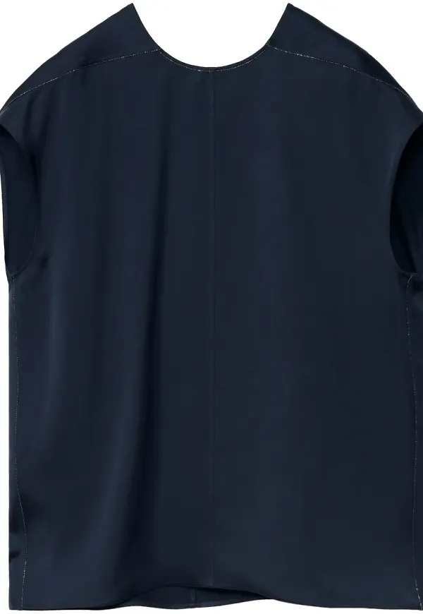 Fabiana Filippi blus med stretchig design - Blå