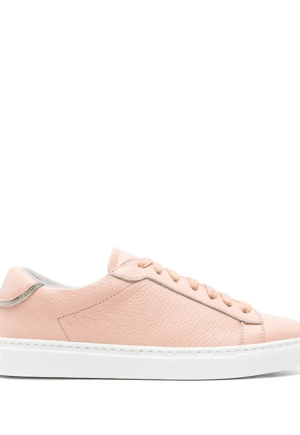Fabiana Filippi Dalila lädersneakers - Rosa