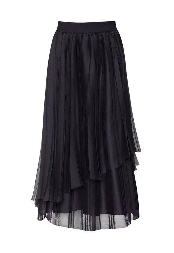 Fabiana Filippi Midi skirt Svart, Dam
