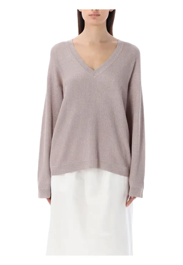 Fabiana Filippi Stickat Beige, Dam
