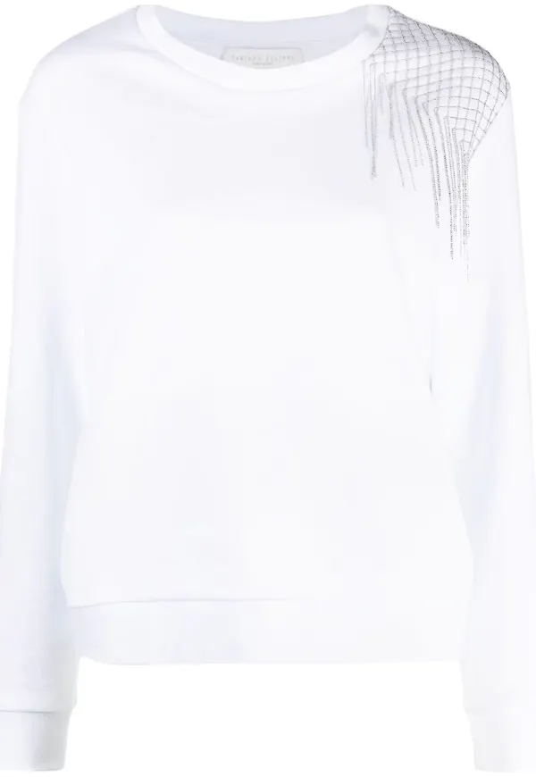 Fabiana Filippi tröja med strass - Vit