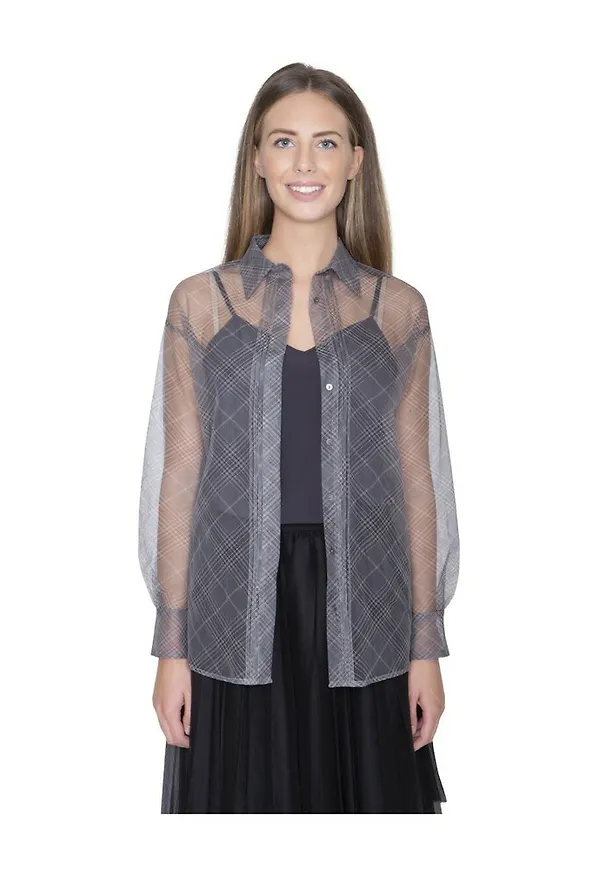 Fabiana Filippi Tulle shirt Grå, Dam