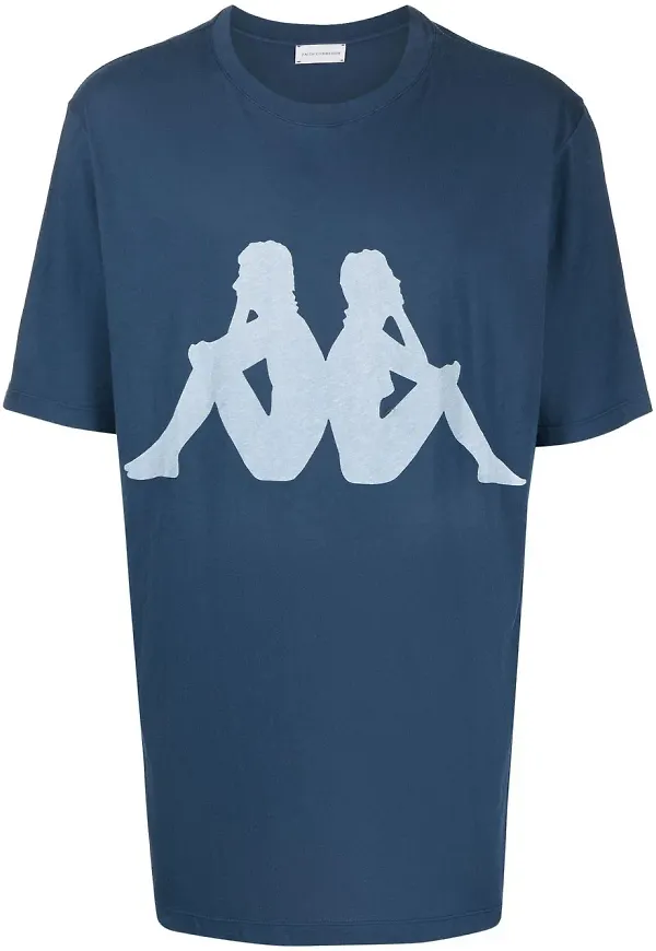 Faith Connexion x Kappa t-shirt i oversize-modell - Blå