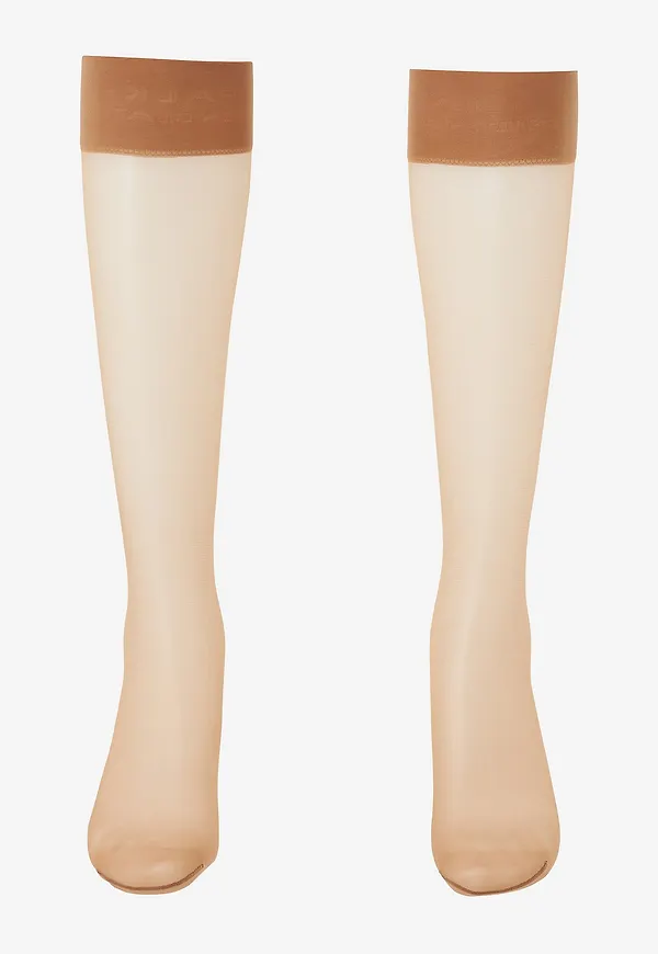 FALKE - Knästrumpa Seidenglatt 15 Den Knee-high - Beige