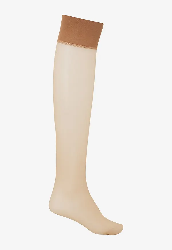 FALKE - Knästrumpor Falke Pure Matt 20 KH - Beige