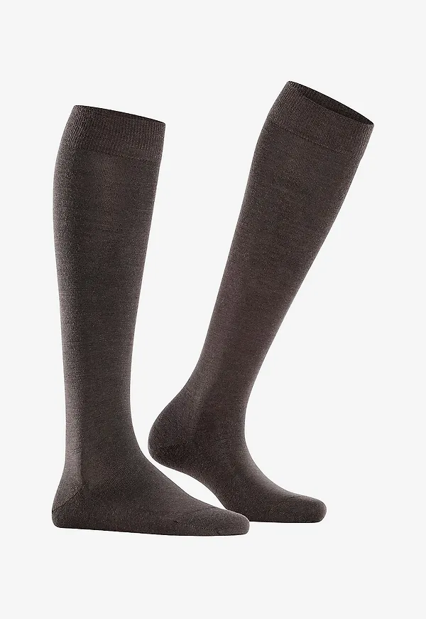 FALKE - Knästrumpor Falke Softmerino KH - Brun