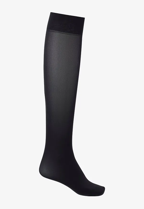 FALKE - Knästrumpor Pure Matt 50 KH - Svart