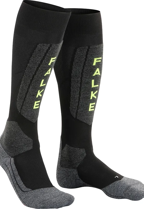 Falke Men's Falke Sk5 Expert Skiing Knee-High Socks Black-lightning