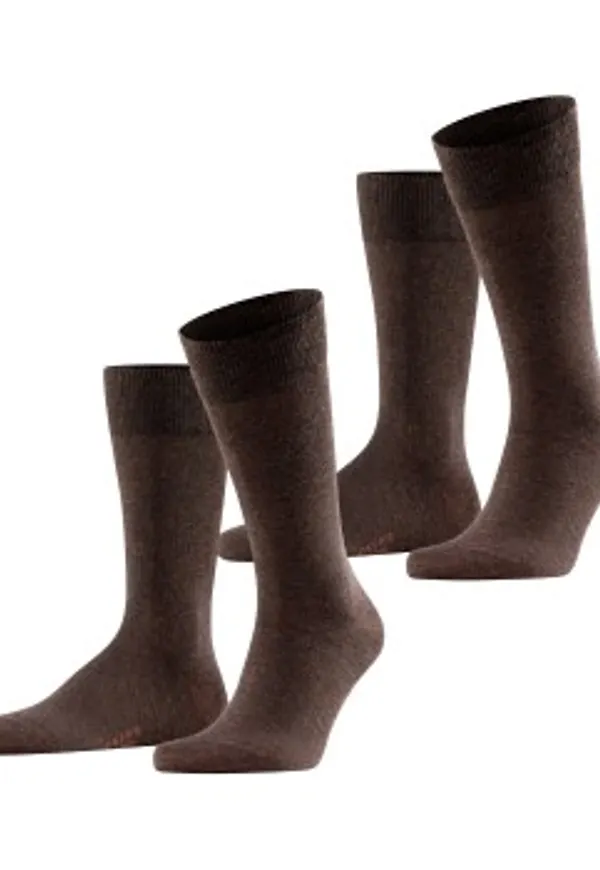 Falke Strumpor 2P Happy Socks Mörkbrun Strl 43/46 Herr