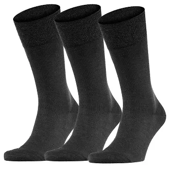 Falke Strumpor 3P Sensitive Berlin Svart Strl 43/46 Herr
