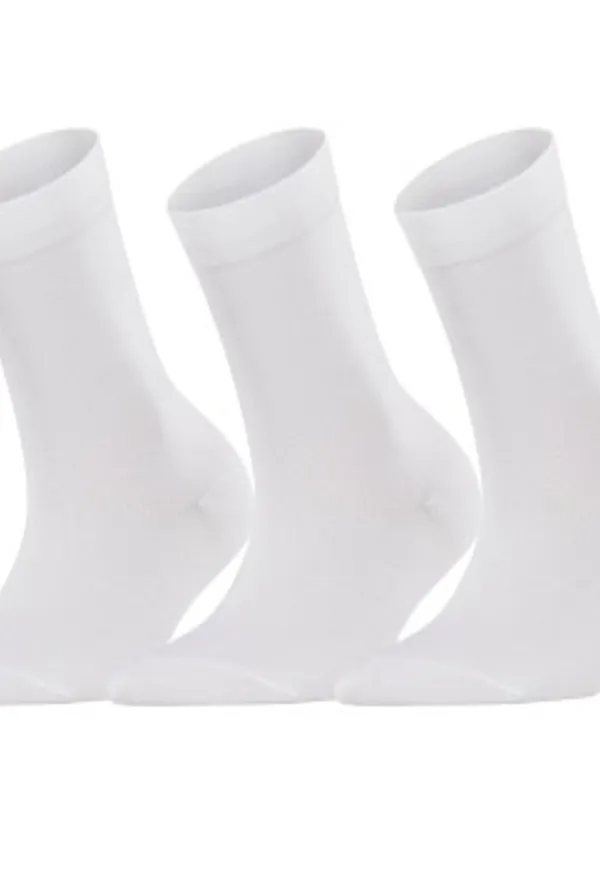 Falke Strumpor 3P Women Cotton Touch Vit Strl 39/42 Dam
