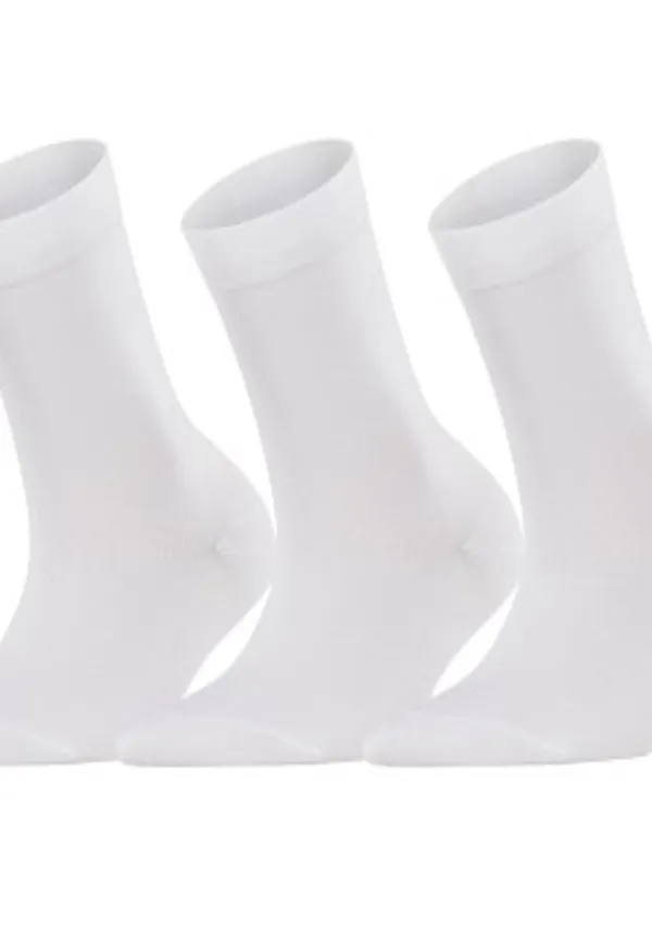 Falke Strumpor 3P Women Cotton Touch Vit Strl 39/42 Dam