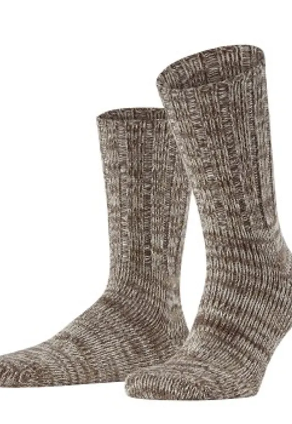 Falke Strumpor Brooklyn Sock Brun ekologisk bomull Strl 47/50 Herr