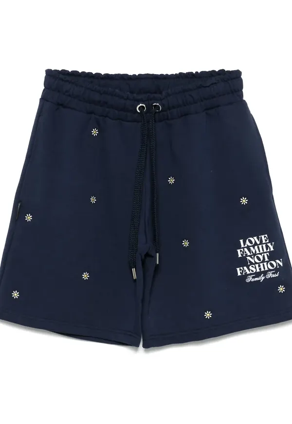 Family First blommiga shorts - Blå