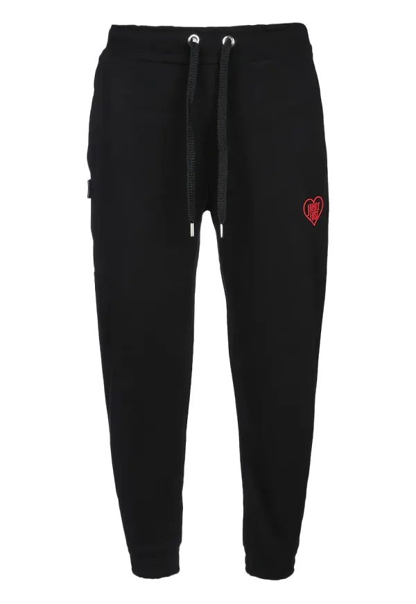 Family First sweatpants med brodyr - Svart