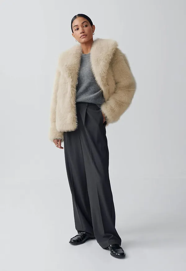 Faux fur coat