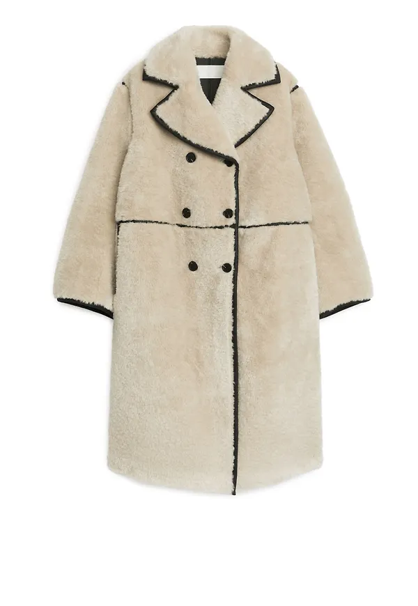 Faux Fur Coat - Beige